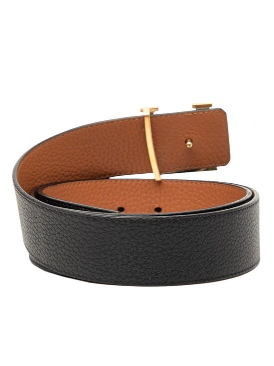 Louis Vuitton Belt LV Initial 40 mm Reversible 95 38 Black Brown Taurillon main image 5